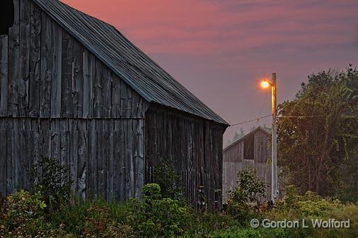 Barns At Dawn_21733-4.jpg - Photographed near Rosedale, Ontario, Canada.